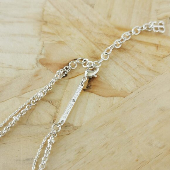 NEW Alicia Bonnie Love Dichroic Glass Necklace Silver - Picture 2 of 3